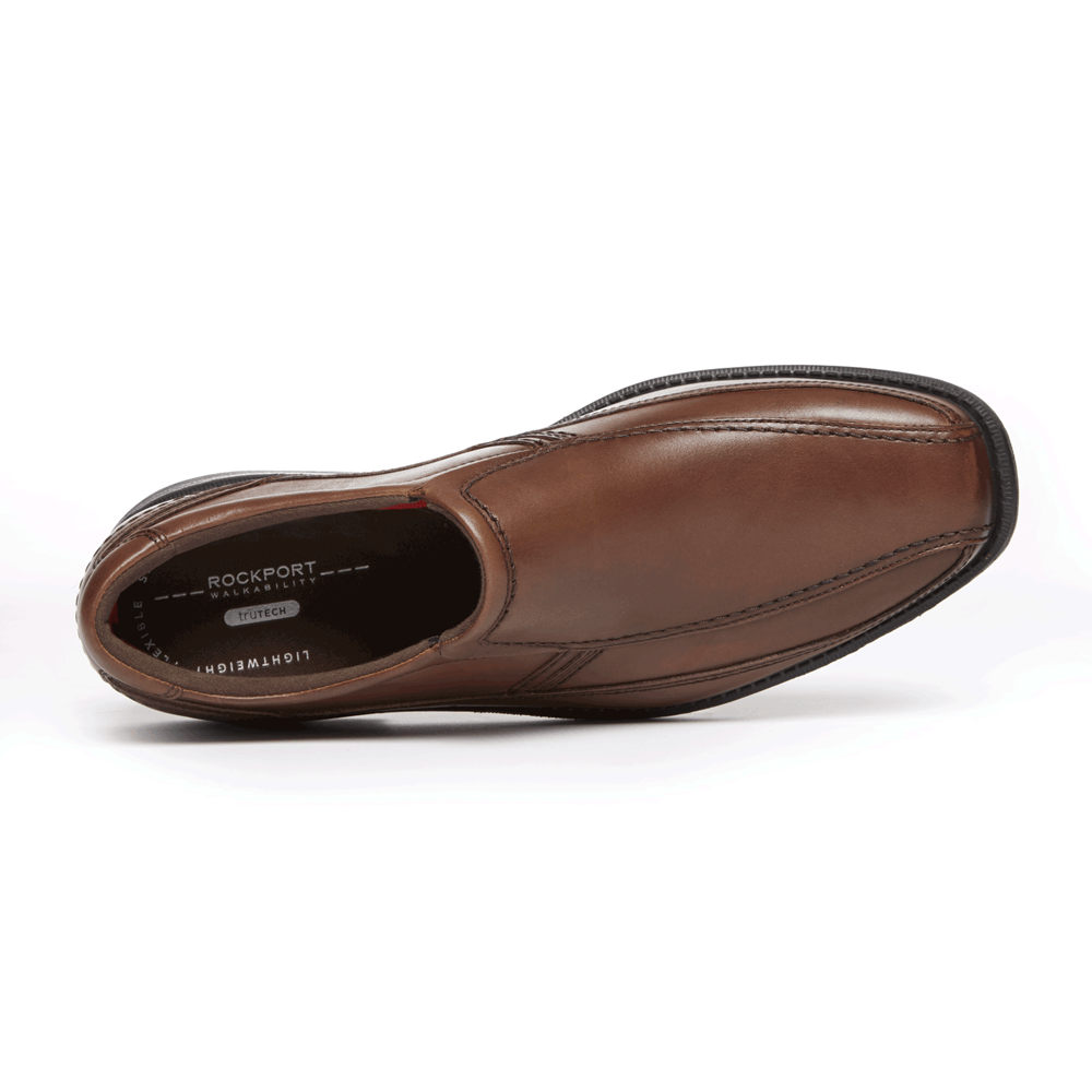 Rockport Slip-On For Mens Brown - Style Leader 2 Bike Toe - WC8601547